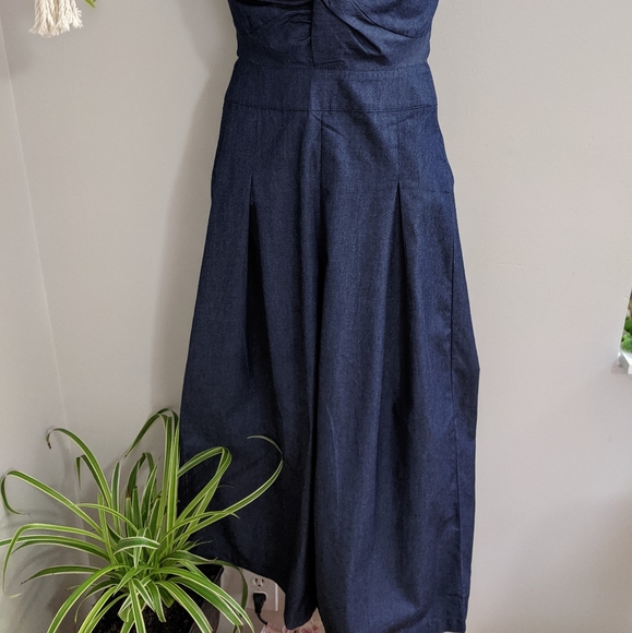 Strapless Wide Leg Jumpsuit - Picture 4 of 6